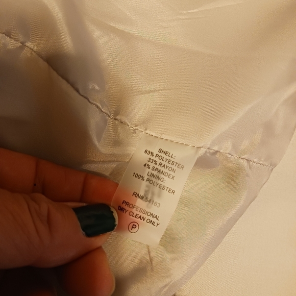 Size 6 /Small Calvin Klein Moto Style Jacket Casual Business Old Money Spring - Picture 8 of 11